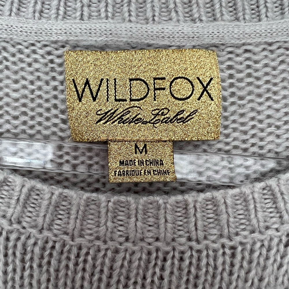 Wildfox Distressed Ripped Sweater Gray - Picture 3 of 3
